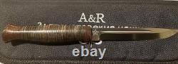 Couteau Russe A&R Zlatoust Finka KGB Tactique Militaire de Combat de Chasse RARE