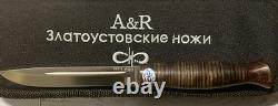 Couteau Russe A&R Zlatoust Finka KGB Tactique Militaire de Combat de Chasse RARE