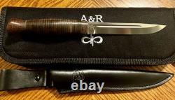 Couteau Russe A&R Zlatoust Finka KGB Tactique Militaire de Combat de Chasse RARE
