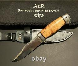Couteau de chasse de survie de combat tactique militaire russe A&R Zlatoust