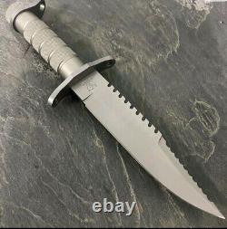 Couteau de chasse de survie militaire tactique à lame fixe Bowie fait main