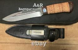 Couteau de chasse tactique militaire A&R Zlatoust en acier 95x18 couteau russe