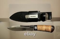 Couteau de chasse tactique militaire A&R Zlatoust en acier 95x18 couteau russe