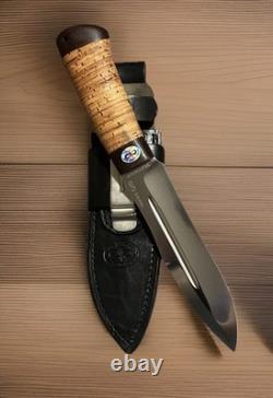 Couteau de chasse tactique militaire A&R Zlatoust en acier 95x18 couteau russe