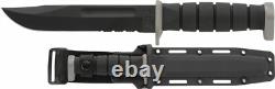 Couteau de combat tactique militaire KABAR 1282 en acier D2 avec gaine en plastique dur