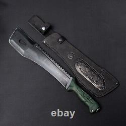 Couteau machette tactique des forces spéciales russes W1-7 pour la randonnée en combat et la survie.