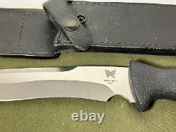 Couteau militaire / de combat à lame fixe Vintage Benchmade Delta Raider avec étui en parfait état