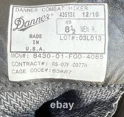 Danner Combat Hiker 43513x Vibram Us Military Nouveau Sans Boîte Taille 8,5