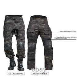 Emerson G3 Combat Shirt & Pants Knee Pads Set Tactical Military Gen3 Bdu Uniform
