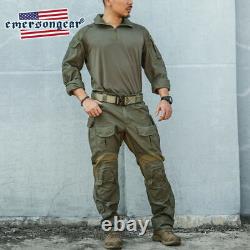 Ensemble chemise et pantalon tactiques Emerson G3 Combat Uniform pour hommes, vêtements militaires BDU