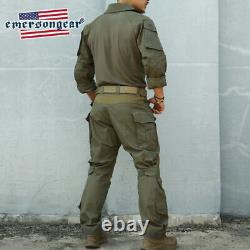 Ensemble chemise et pantalon tactiques Emerson G3 Combat Uniform pour hommes, vêtements militaires BDU