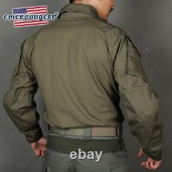 Ensemble chemise et pantalon tactiques Emerson G3 Combat Uniform pour hommes, vêtements militaires BDU