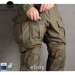 Ensemble chemise et pantalon tactiques Emerson G3 Combat Uniform pour hommes, vêtements militaires BDU