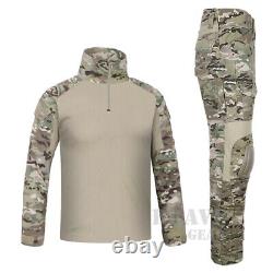 Ensemble de chemise et pantalon de combat Emerson G2 avec genouillères, uniforme militaire tactique camouflage BDU