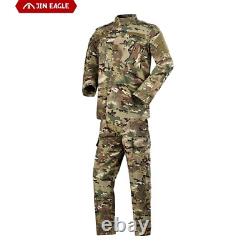 Ensemble tactique camouflage pour homme - Manteau et pantalon de combat pour soldat des forces spéciales militaires