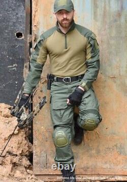 Ensemble tactique militaire de combat Chemise Pantalon Airsoft G3 Uniforme SWAT en plein air