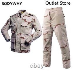 Ensembles de costumes de combat tactique camouflage pour hommes uniformes militaires de l'armée