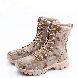 Étanche Camouflage Combat Tactique Militaire Bottes Hommes Travail Chaussures De Sécurité Bottes