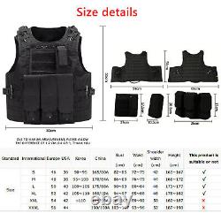 Gilet Tactique Militaire Molle Airsoft Combat Assault Army Plate Carrier Holder