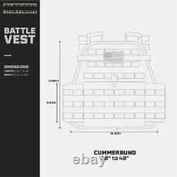 Gilet de combat tactique noir T? Ctic? N porte-plaques équipement militaire Airsoft