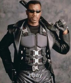 Gilet en cuir militaire tactique de combat pour cosplay d'Halloween homme Blade Wesley Snipes