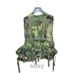 Gilet tactique M81 camouflage woodland de l’armée américaine, gilet de combat militaire porteur de charges LBV