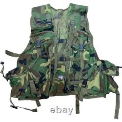 Gilet tactique M81 camouflage woodland de l’armée américaine, gilet de combat militaire porteur de charges LBV