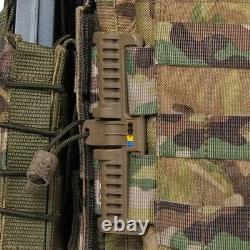 Gilet tactique de combat MOLLE à taille réglable avec porte-plaques militaire