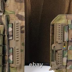 Gilet tactique de combat MOLLE à taille réglable avec porte-plaques militaire
