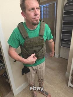 Gilet tactique de combat militaire à plaques, MOLLE, modulaire et réglable