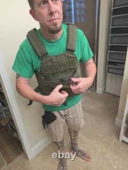 Gilet tactique de combat militaire à plaques, MOLLE, modulaire et réglable