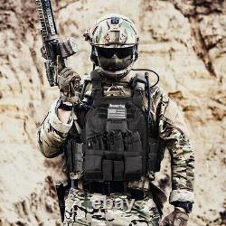 Gilet tactique militaire avec poches pour chargeurs Molle équipement d'assaut de police