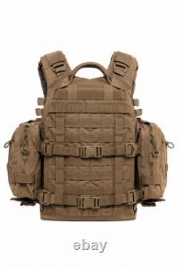Gilet tactique militaire porte-plaques MOLLE, harnais de poitrine de combat, équipement d’airsoft et de chasse