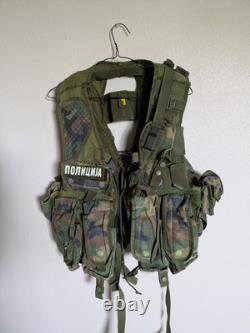 Gilet tactique serbe PJP avec poches authentique militaire