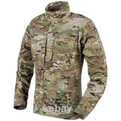 Helikon-Tex Chemise tactique de combat militaire MBDU pour homme, sécurité, camouflage MultiCam