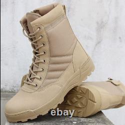 Hommes Bottes Chaussures De Randonnée Bottes De Combat Militaires Bottes Spéciales Du Désert Tactique Bottes De Cheville