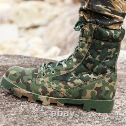 Hommes Bottes Militaires Tactiques Combat Ankle Camouflage Jungle Randonnée Chaussures De Chasse