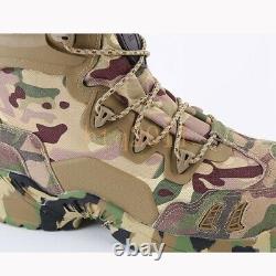 Hommes Militaires Imperméable Armée Camouflage Tactique Chaussures Suede Bottes De Chasse À La Cheville