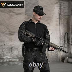 Idogear G3 Bdu Combat Uniform Set Shirt & Pants Knee Pads Tactical Military Camo