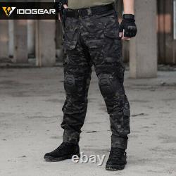 Idogear G3 Pantalons De Combat Pantalons Tactiques Edr Militaire Airsoft Multicam Noir