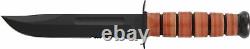 KABAR 1252 USMC Couteau de Combat à Lame Courte Combo Edge 1252