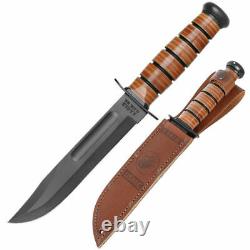 Ka- Bar Knife Tactical Military Us Carbon Steel The Usmc Legend 1217 + Gaine