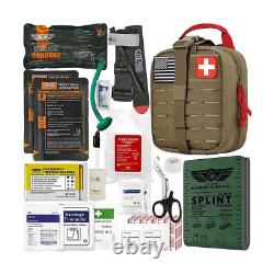 Kit de Traumatologie d'Urgence Avancé avec 36 Attelles, IFAK Tactique de Combat Militaire Kit de Traumatologie d'Urgence Avancé avec 36 Attelles, IFAK Tactique de Combat Militaire