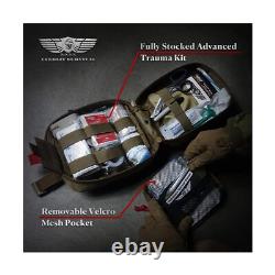 Kit de Traumatologie d'Urgence Avancé avec 36 Attelles, IFAK Tactique de Combat Militaire