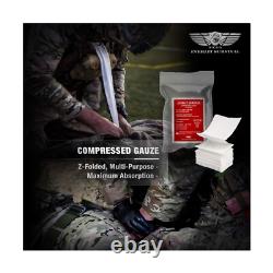 Kit de Traumatologie d'Urgence Avancé avec 36 Attelles, IFAK Tactique de Combat Militaire