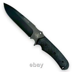 LAME FIXE DE COMBAT MILITAIRE TACTIQUE SALUS G10 FOX COUTEAU AVEC TRANCHANT COMBATIF