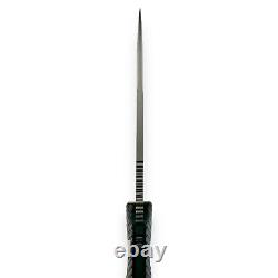 LAME FIXE DE COMBAT MILITAIRE TACTIQUE SALUS G10 FOX COUTEAU AVEC TRANCHANT COMBATIF