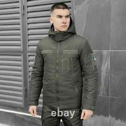 Manteau de parka tactique à capuche pour hommes de l'armée ukrainienne de combat ZSU