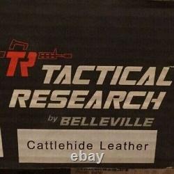 NOUVELLES Bottes militaires en cuir de couleur sable pour hommes Belleville Tactical Research taille 11.5 W