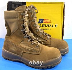 Neuf 9,5 large bottes de combat d'été USMC Belleville 590 pour homme, couleur coyote, état neuf 